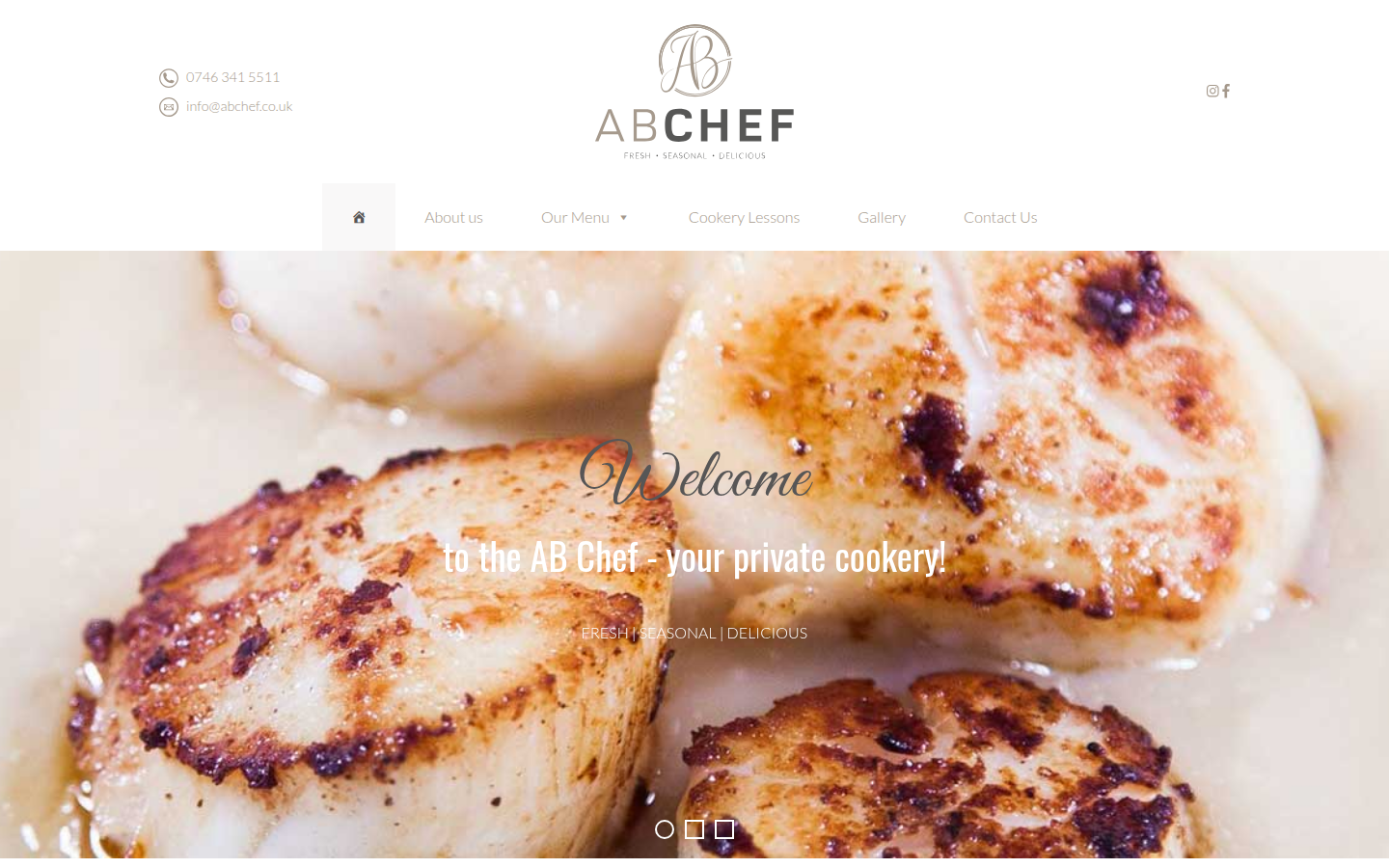 AB Chef website