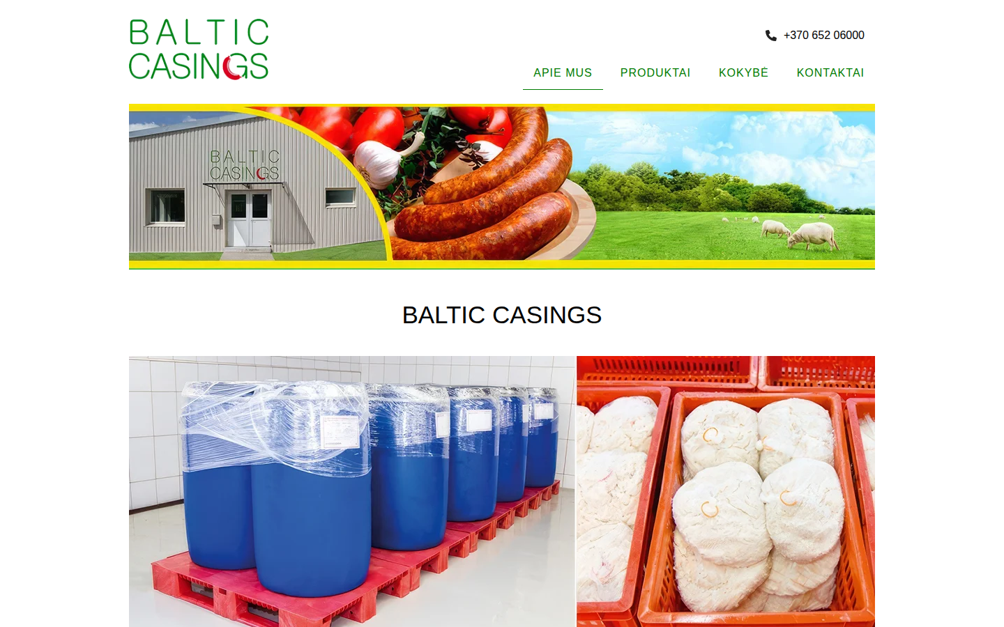 Svetainė „Baltic Casings“