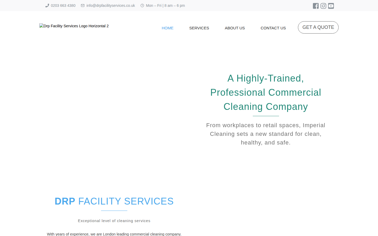 DRP Facility Services website