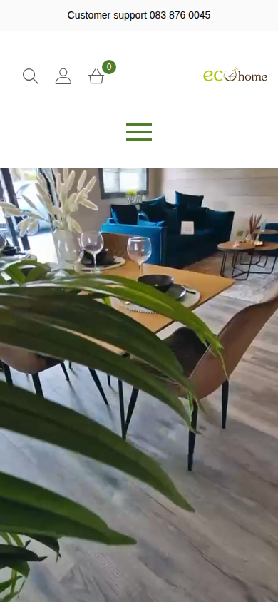 Eco Home Ireland website on a phone