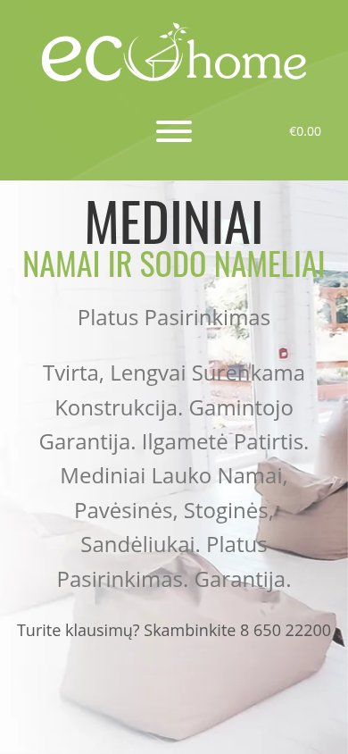 Svetainė „EcoHome Lithuania“ telefone