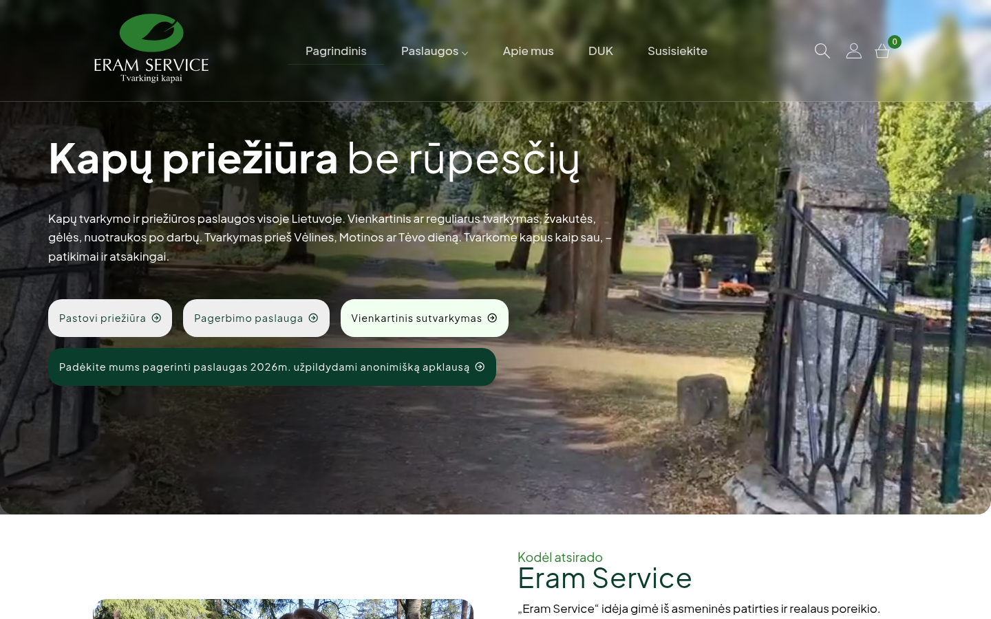 Svetainė „Eram Service“