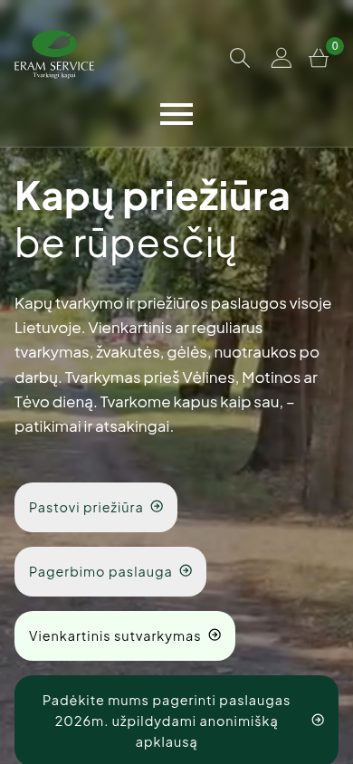 Svetainė „Eram Service“ telefone