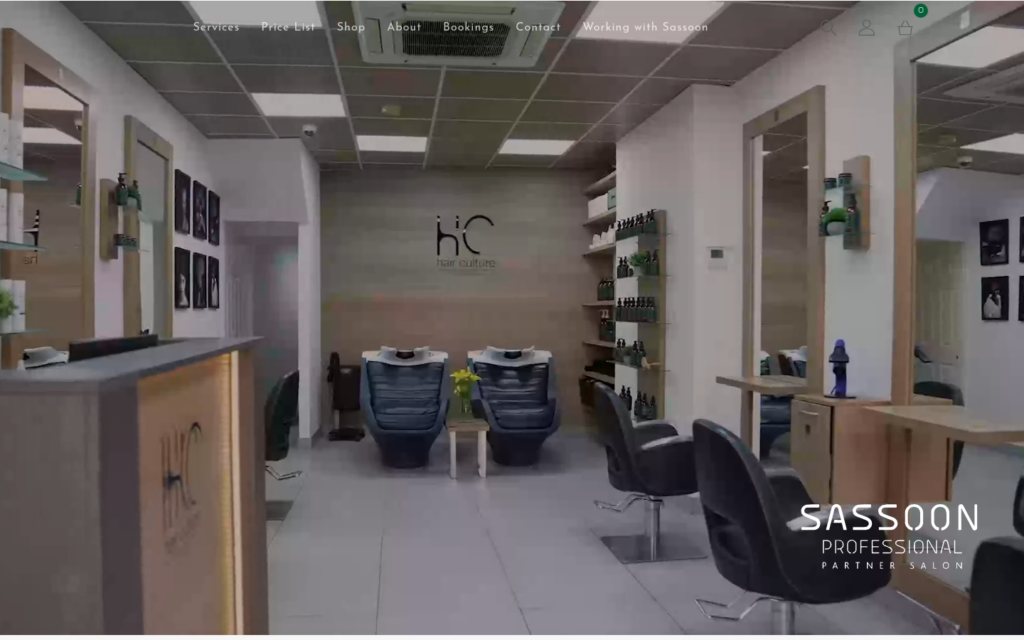 Hair Culture London salon website