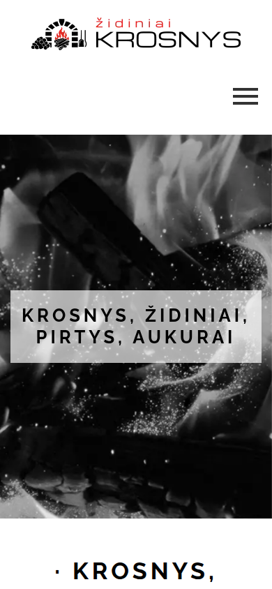 Svetainė „Krosnys ir židiniai“ telefone