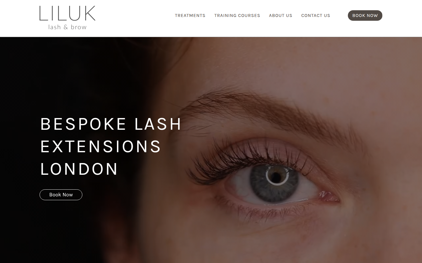 LILUK Lash & Brow website