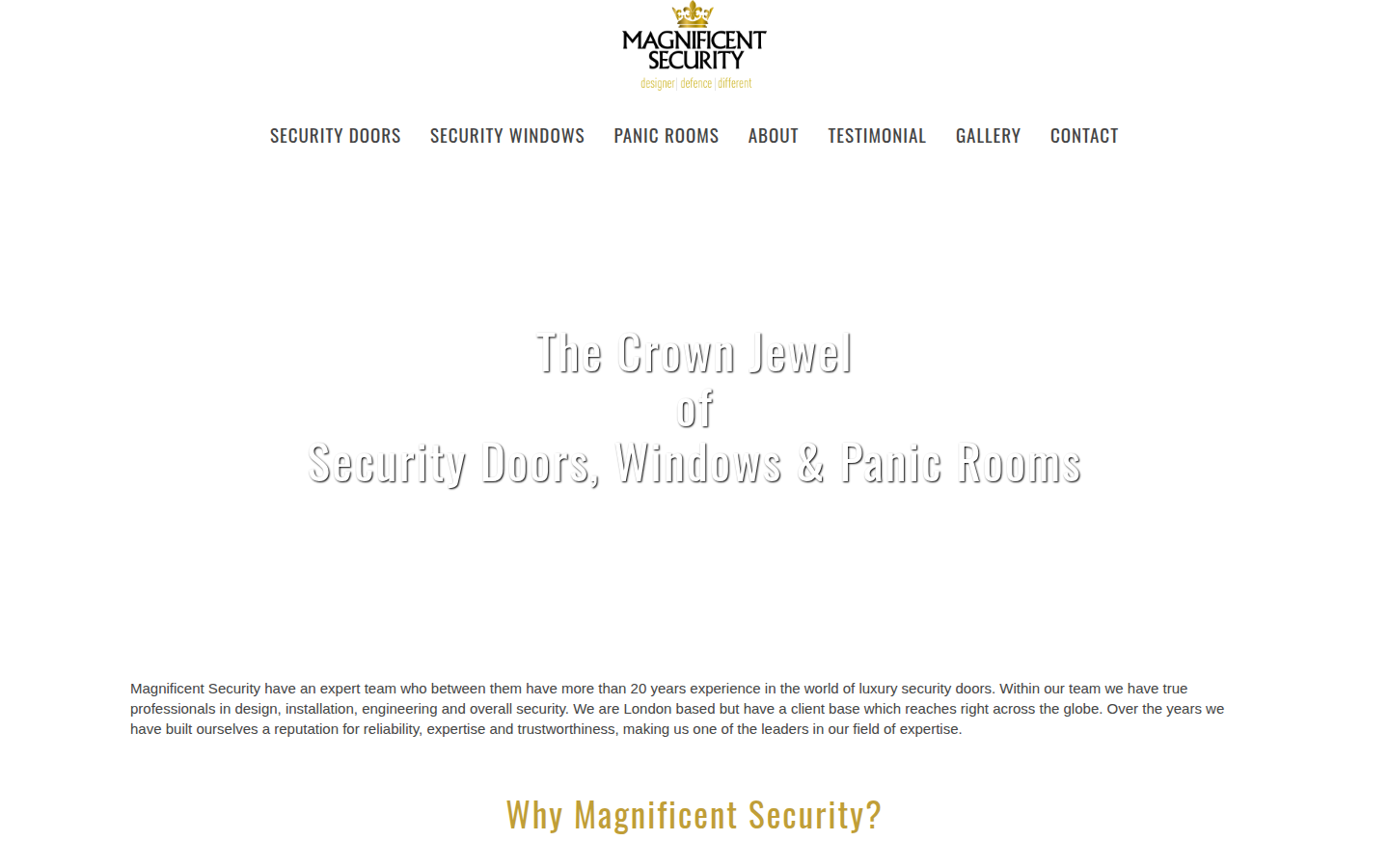 Magnificent Security website