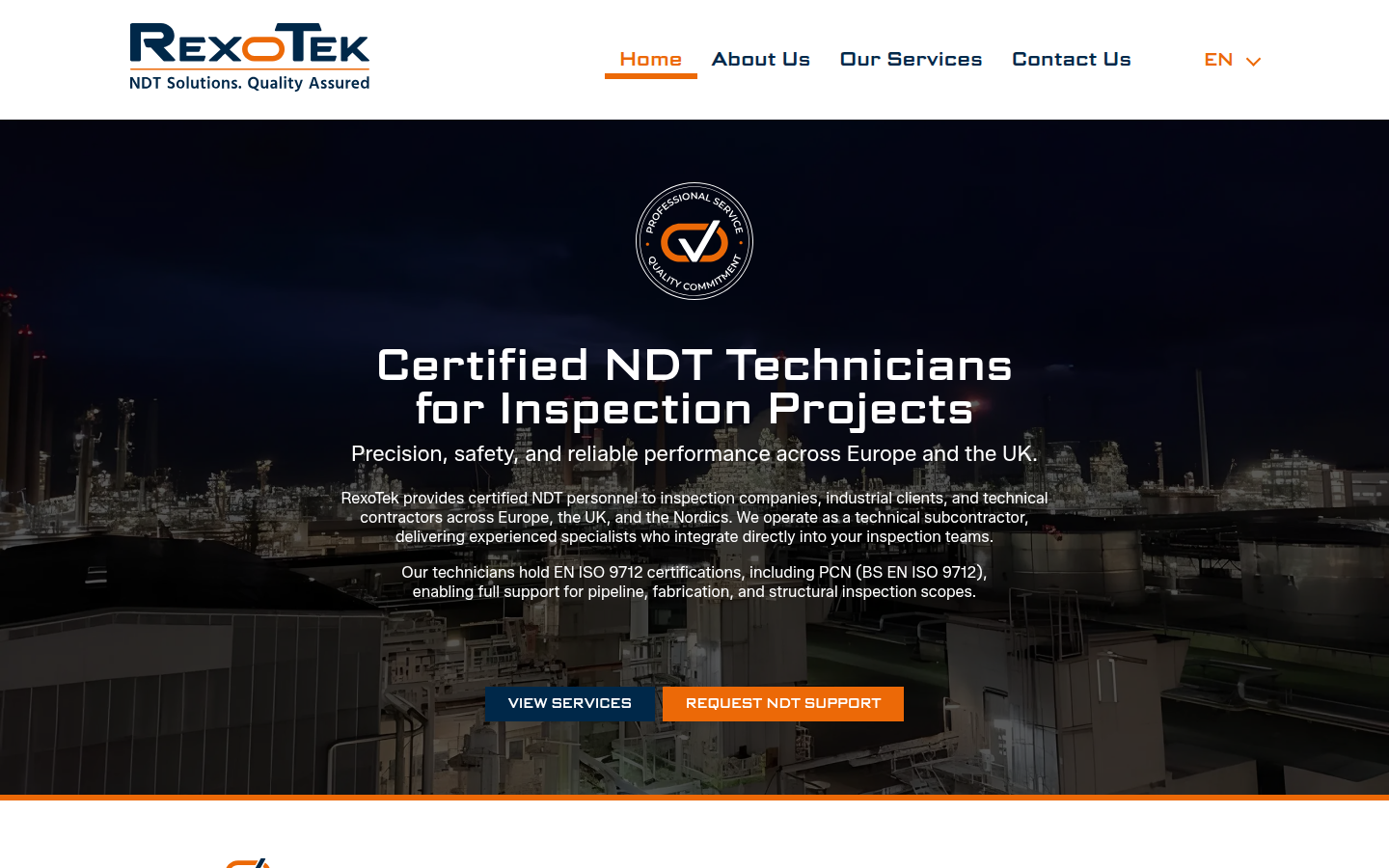 Rexotek website