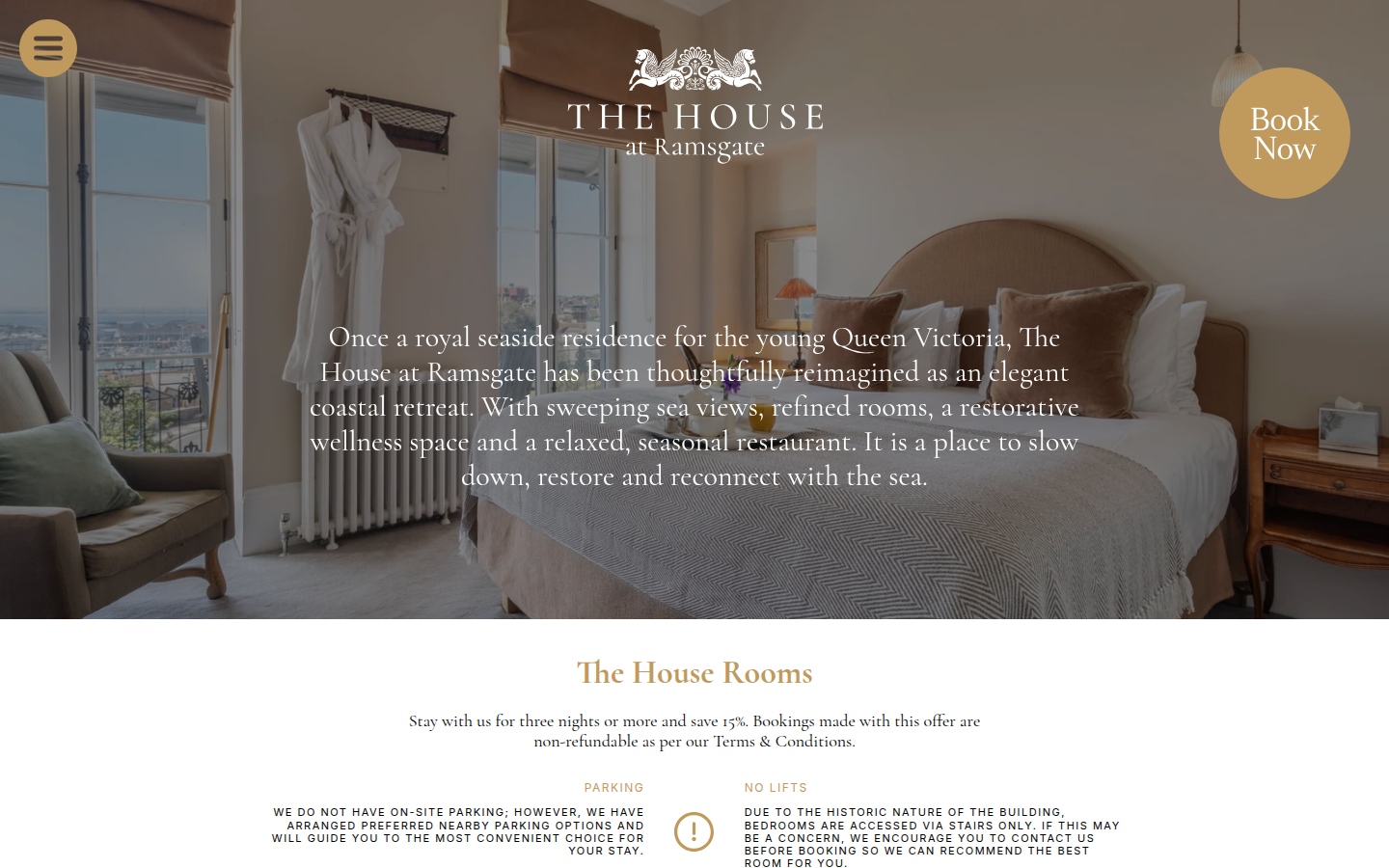 The House at Ramsgate website preview