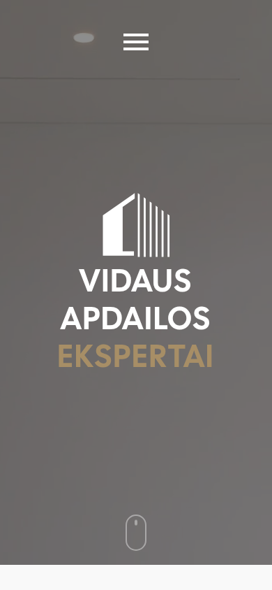 Svetainė „Vidaus apdailos ekspertai“ telefone